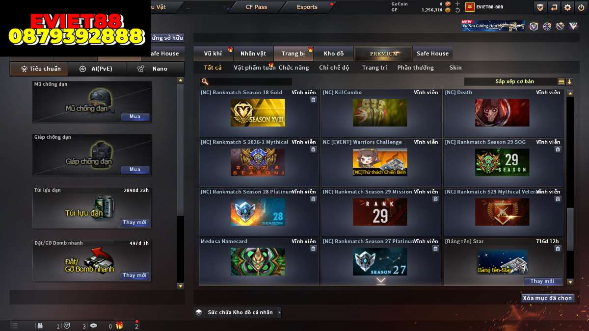 shop acc cf uy tin gia re